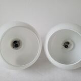 Onyx lamp and opaline wall lamps