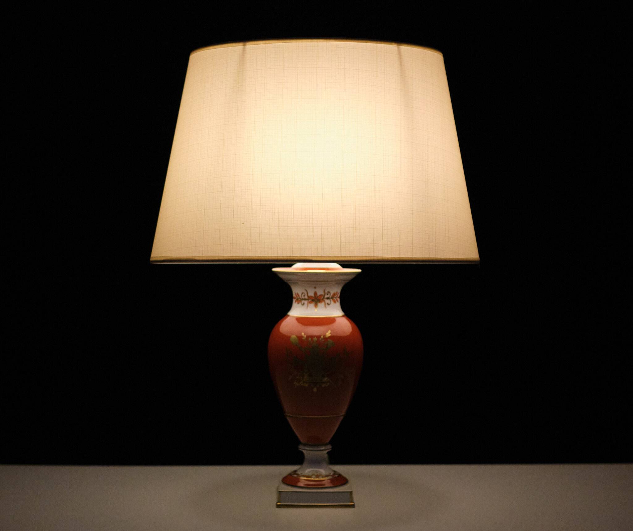 Dresden Porcelain table lamp 1910 Germany