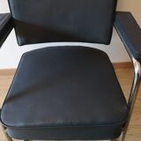 Industrial PULLMAN chair 60 sad vintage blue