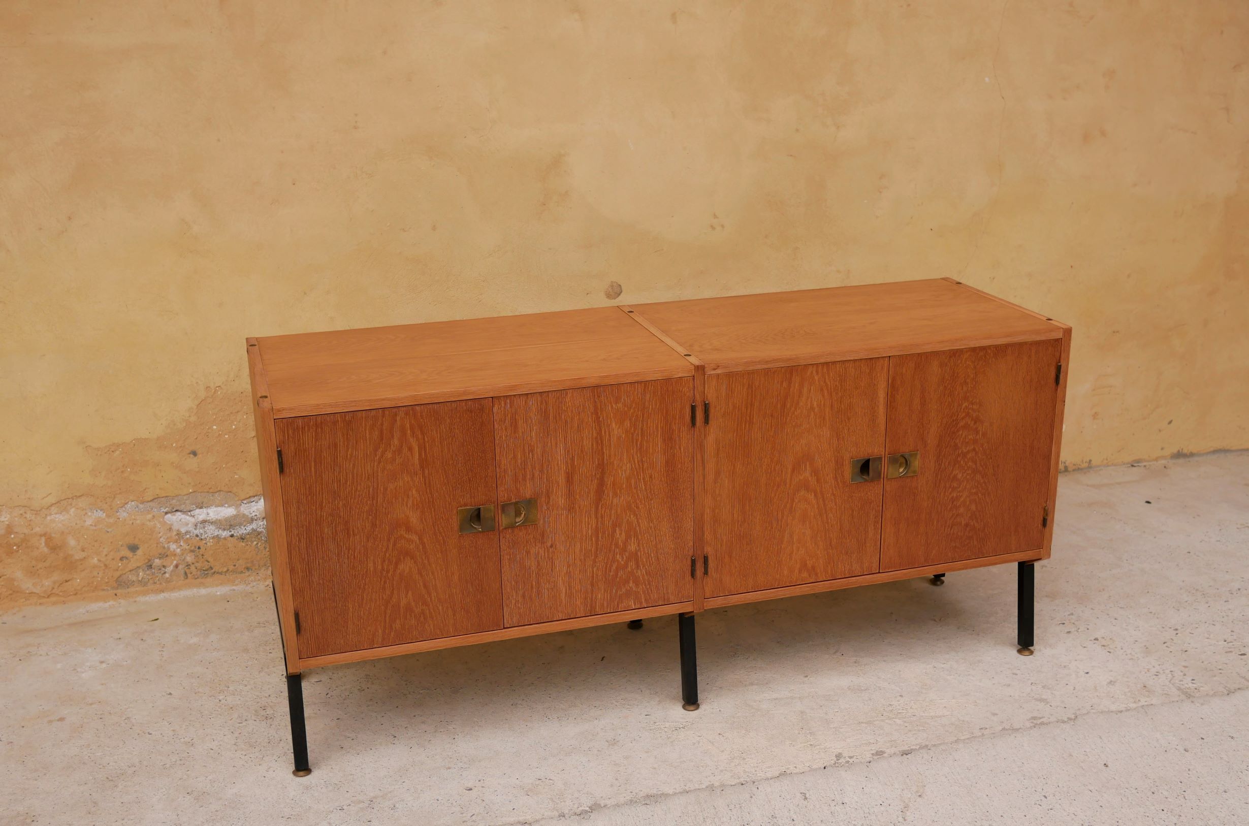 Vintage sideboard by René-Jean Caillette for Charron editions