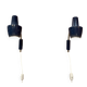 PAIR OF METAL WALL LIGHTS 1950 "SCANDINAVIAN DESIGN".