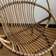 Basket rattan armchair
