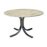 Table ronde vintage en marbre