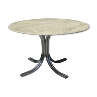 Table ronde vintage en marbre