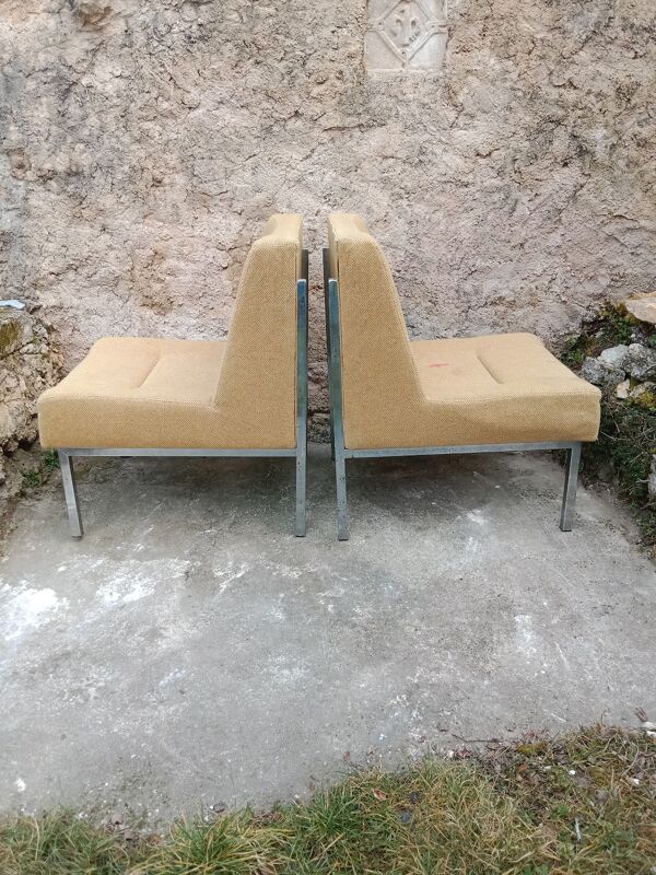 Paire de fauteuils vintages