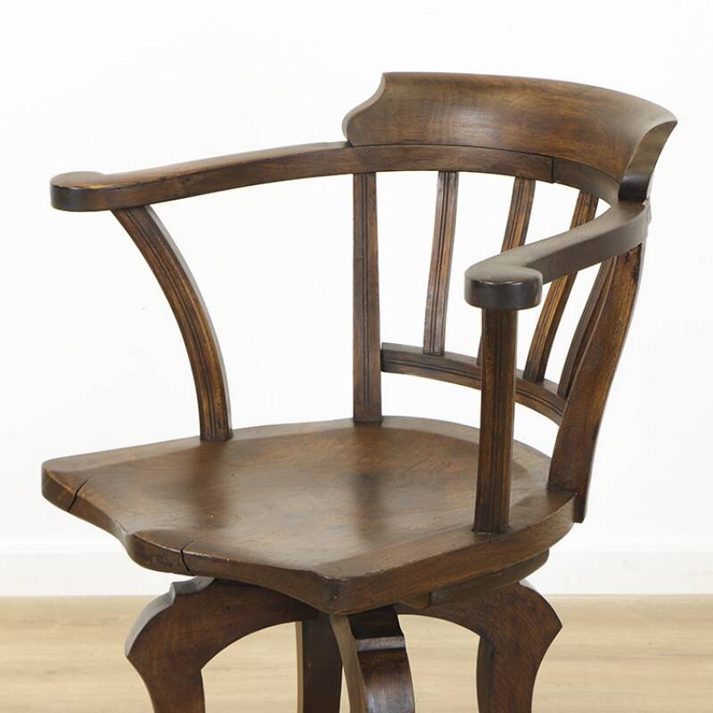 Antique english trapnell & gane office chair
