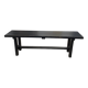 Banc en bois patiné noire