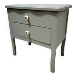 Blue-grey bedside table