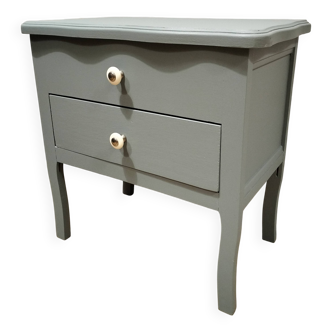 Blue-grey bedside table