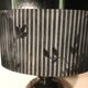Ancient balustre lamp laurie light ceramics - lamp-day black fabric vintage