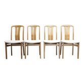 Chaises de salle à manger vintage avec nouveau revêtement en Boucle.