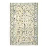 Tapis vintage turc Oushak fait à la main en laine et coton orange 185x279
