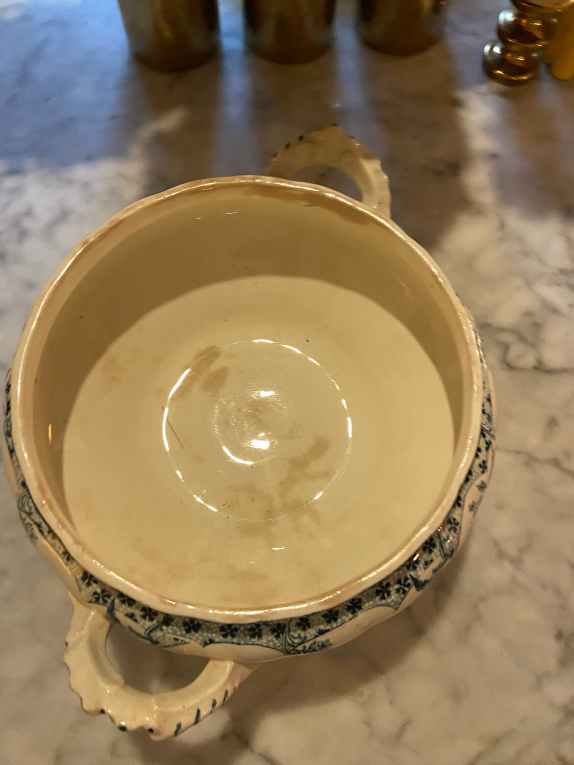 Soupière Terre de Fer vintage