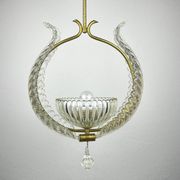 Murano chandelier by Ercole Barovier Barovier & Toso, Italy, 1930s