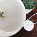 Vintage "kitten" chandelier in opaline