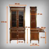 Mahogany Library Scriban, Louis XVI style – Mid-19th century