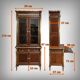 Mahogany Library Scriban, Louis XVI style – Mid-19th century