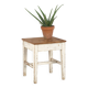 Antique white wooden bedside table (circa 1920)
