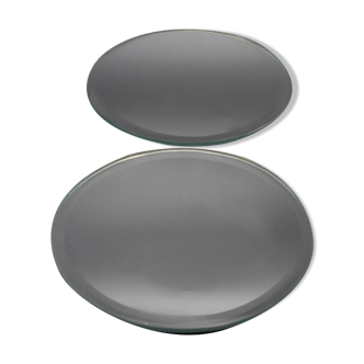 Duo de plateaux miroir