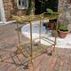Mid-century dessert table in pierced brass, 1950-60