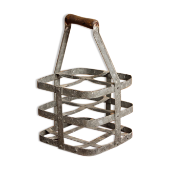 Porte bouteilles en galva