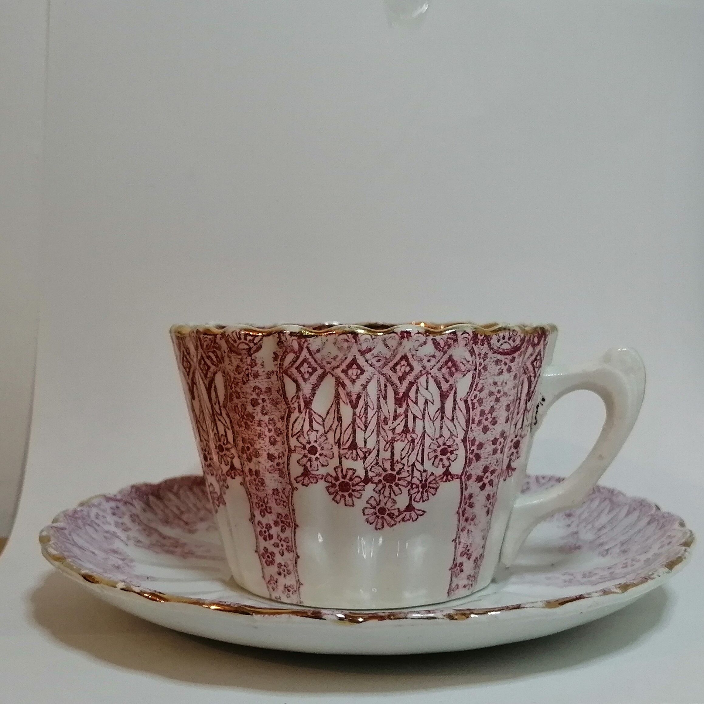 Tête à tête in luneville pink porcelain