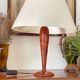 Pied de lampe en ronce de noyer style Art déco 40cm