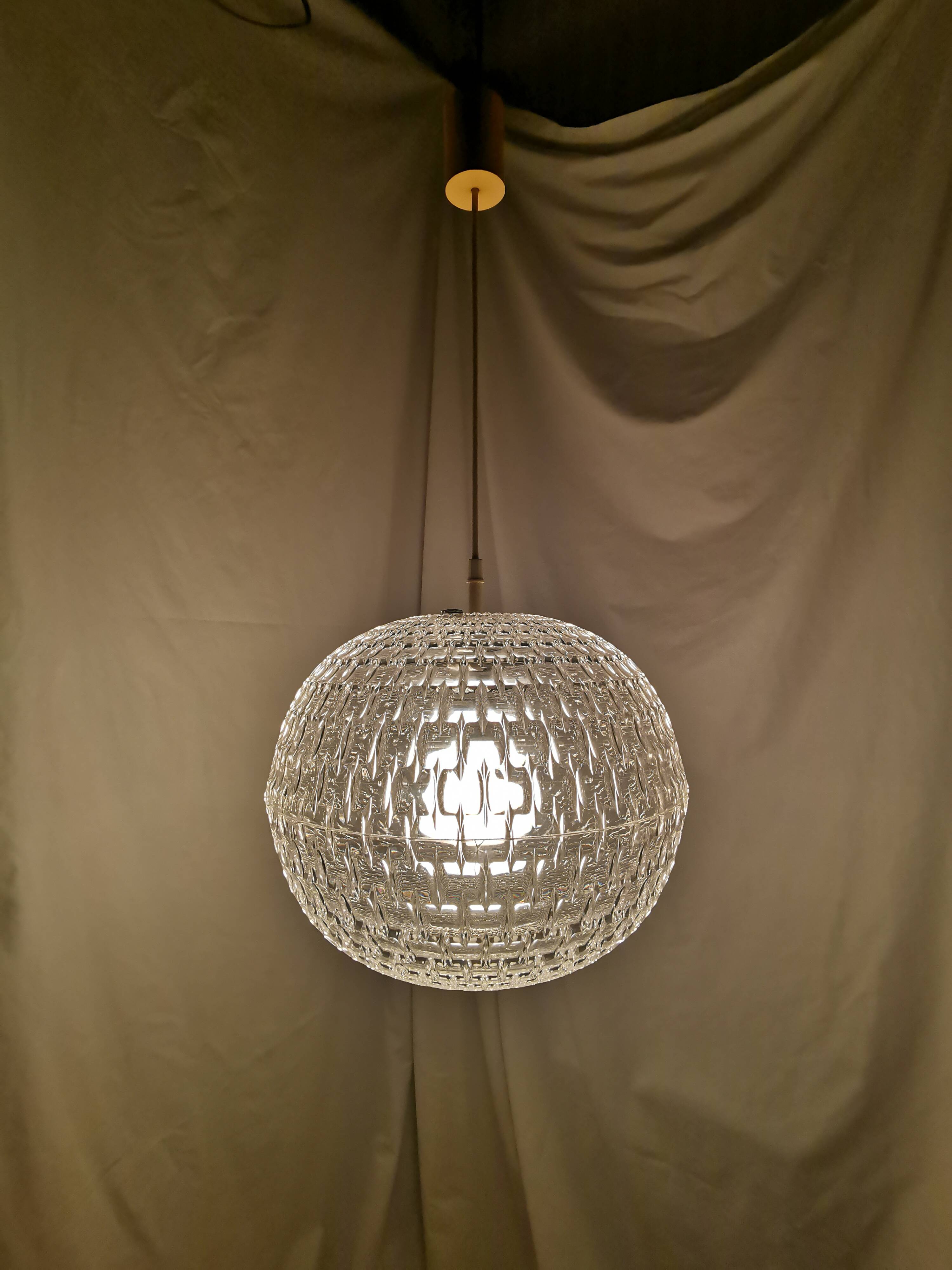 Aloys Gangkofner pendant light for Erco, Germany, Space Age, 1970.