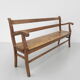 Oak cafe sofa with armrests 160 cm long