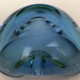 Murano's polished glass vintage ashtray, 1960