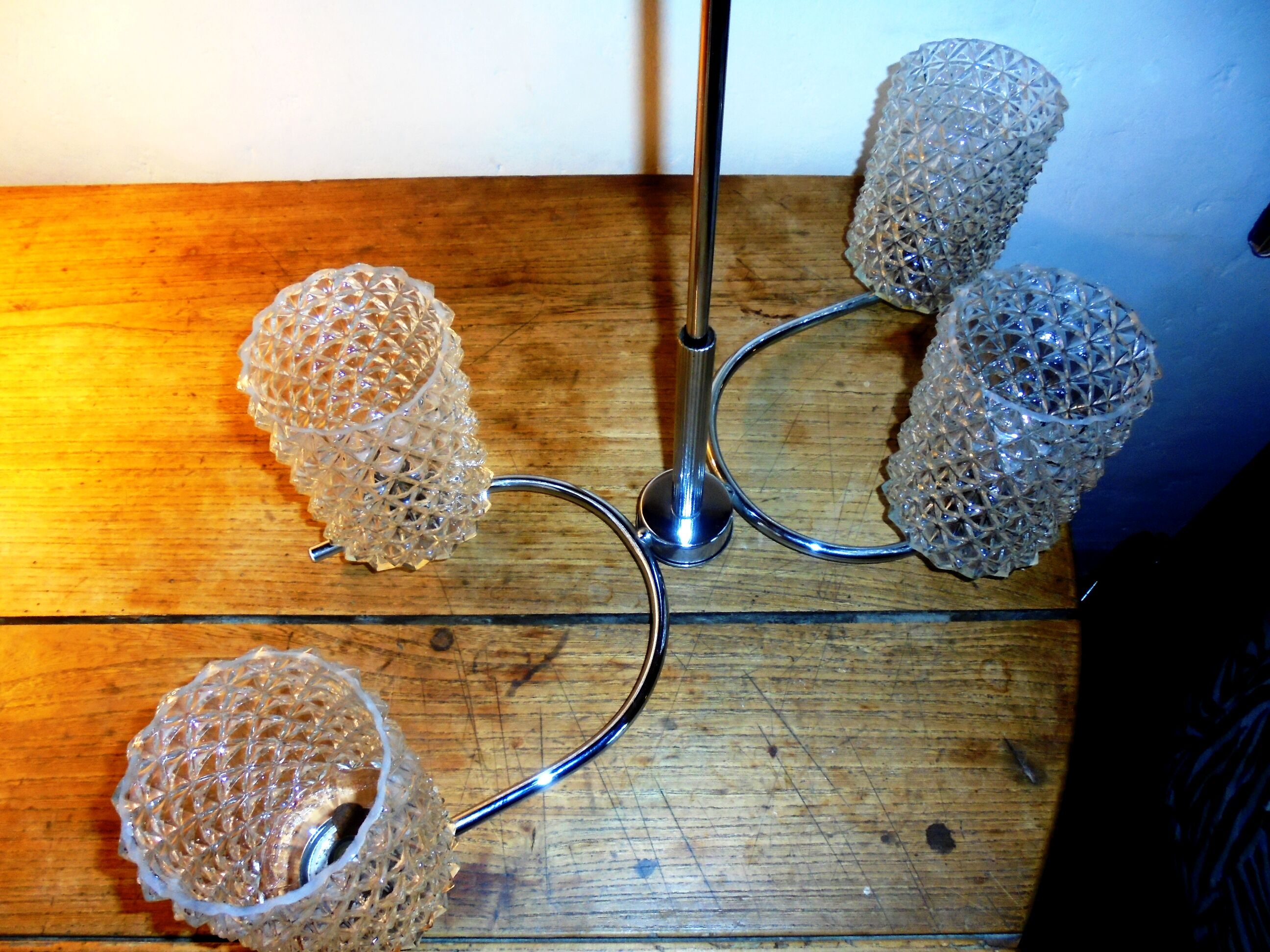 4-branched 60s chandelier