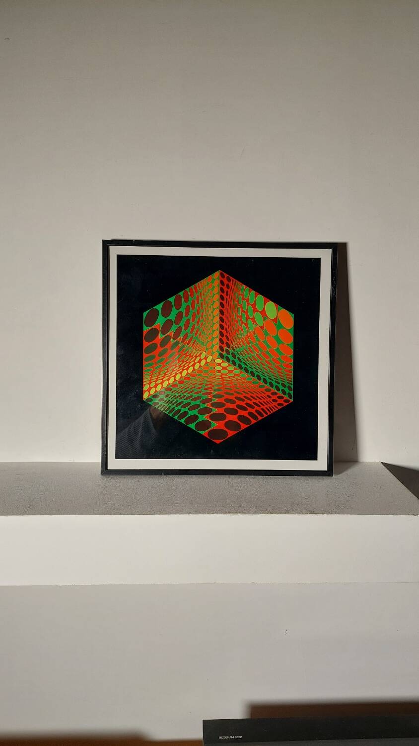 Vasarely original lithograph