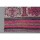 Vintage Turkish Hand-Knotted Wool Cotton Pink Runner Rug 104x351