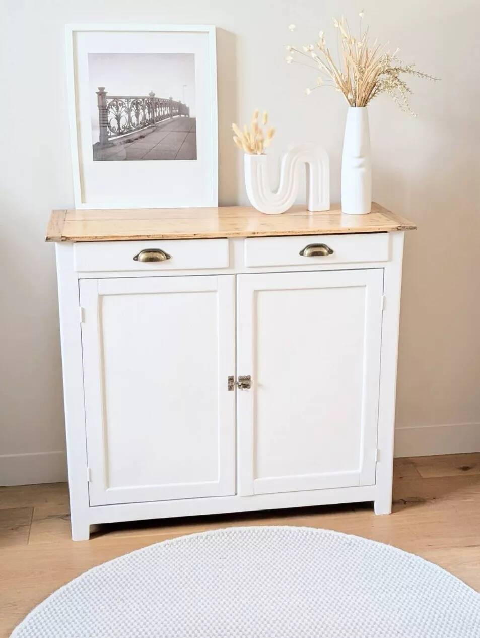 Buffet parisien vintage rénové