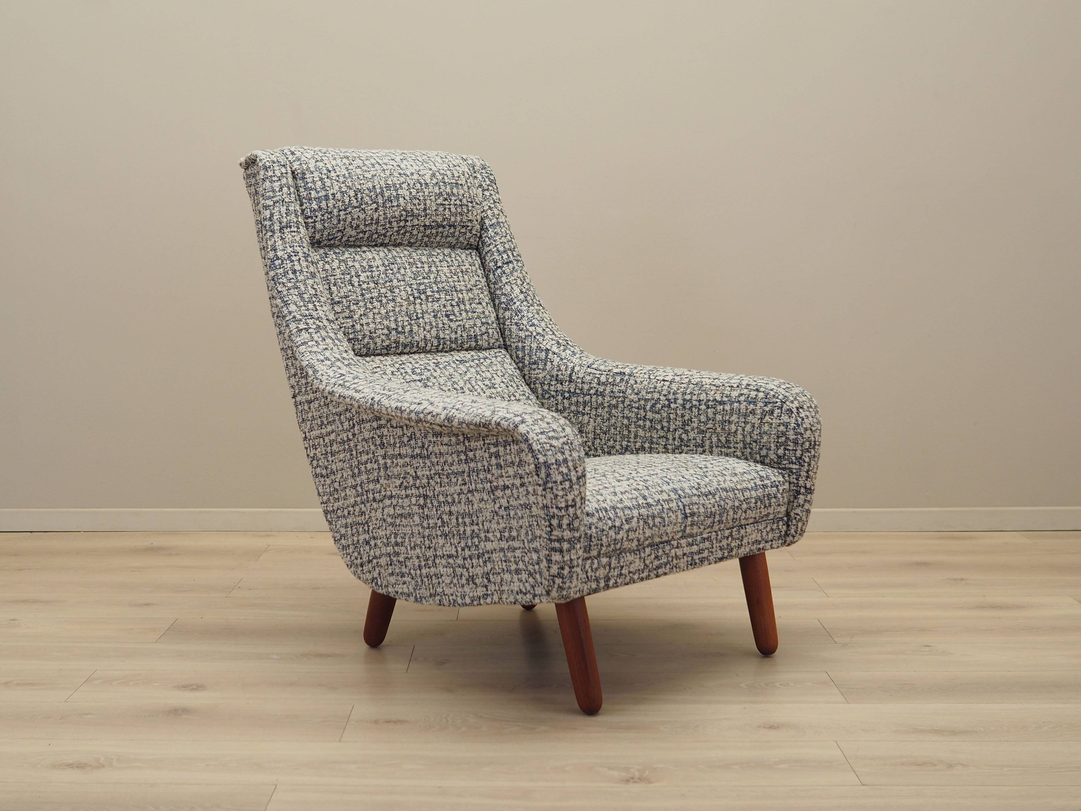 Fauteuil lounge, design danois, années 1970, production : Danemark