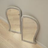 Set of two mirrors in pine frame, Danish design, 1960s, production: Denmark