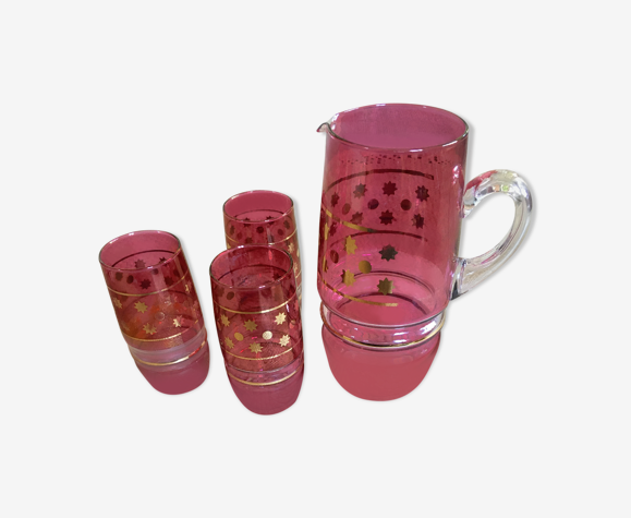 Set de 3 verres et 1 pichet