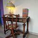 Napoleon nineteenth century desk in solid walnut and mahogany veneer