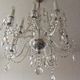 Old bohemian crystal chandelier for Deknudt
