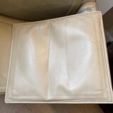 MATTEO GRASSI leather armchair with cushion