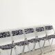 6 chaises pliante vintage 1970  zèbre
