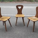 Brutalist chairs deco mountain chalet