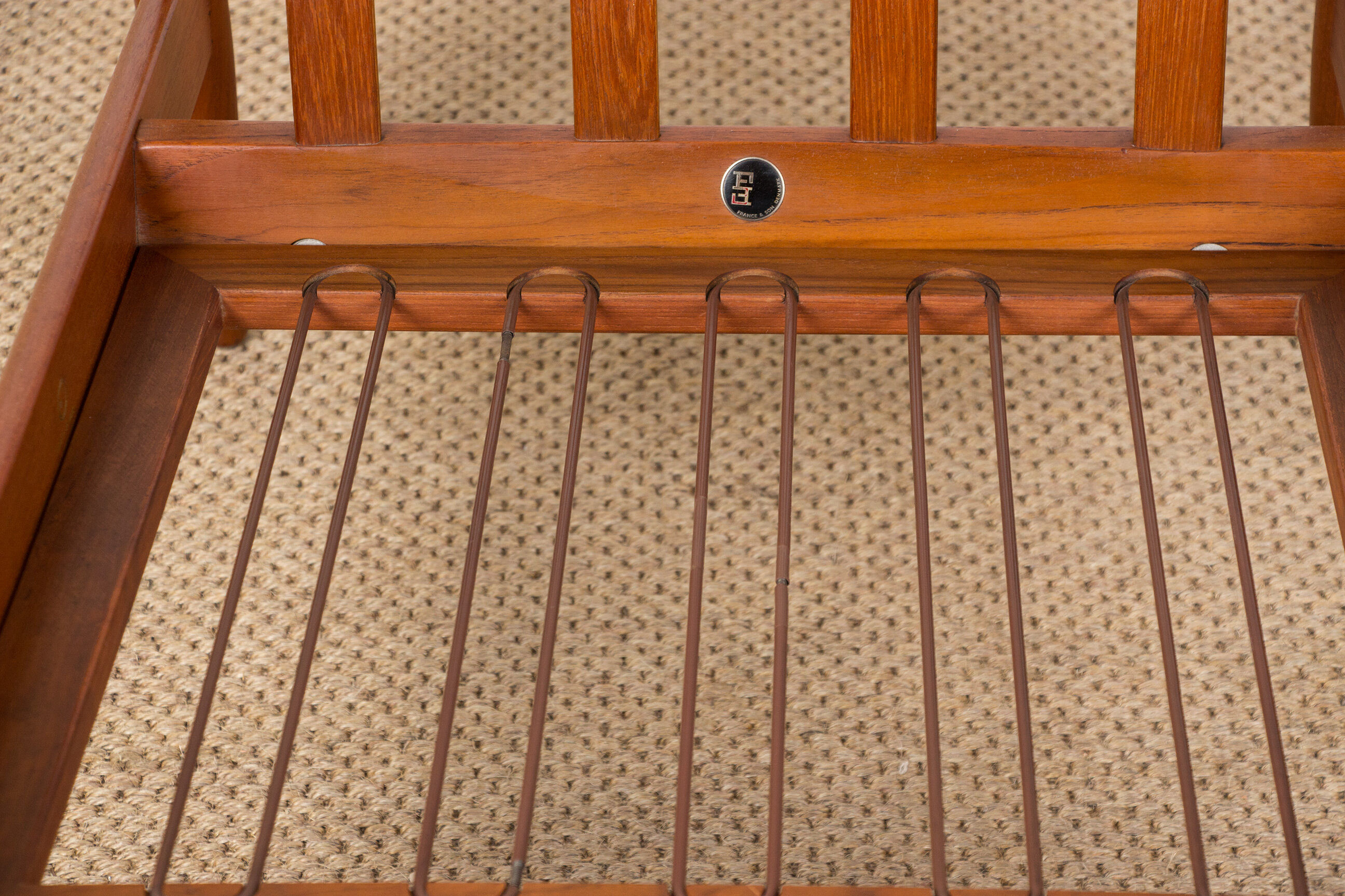 Pair of danish armchairs in teck by Grete Jalk for France, 1963