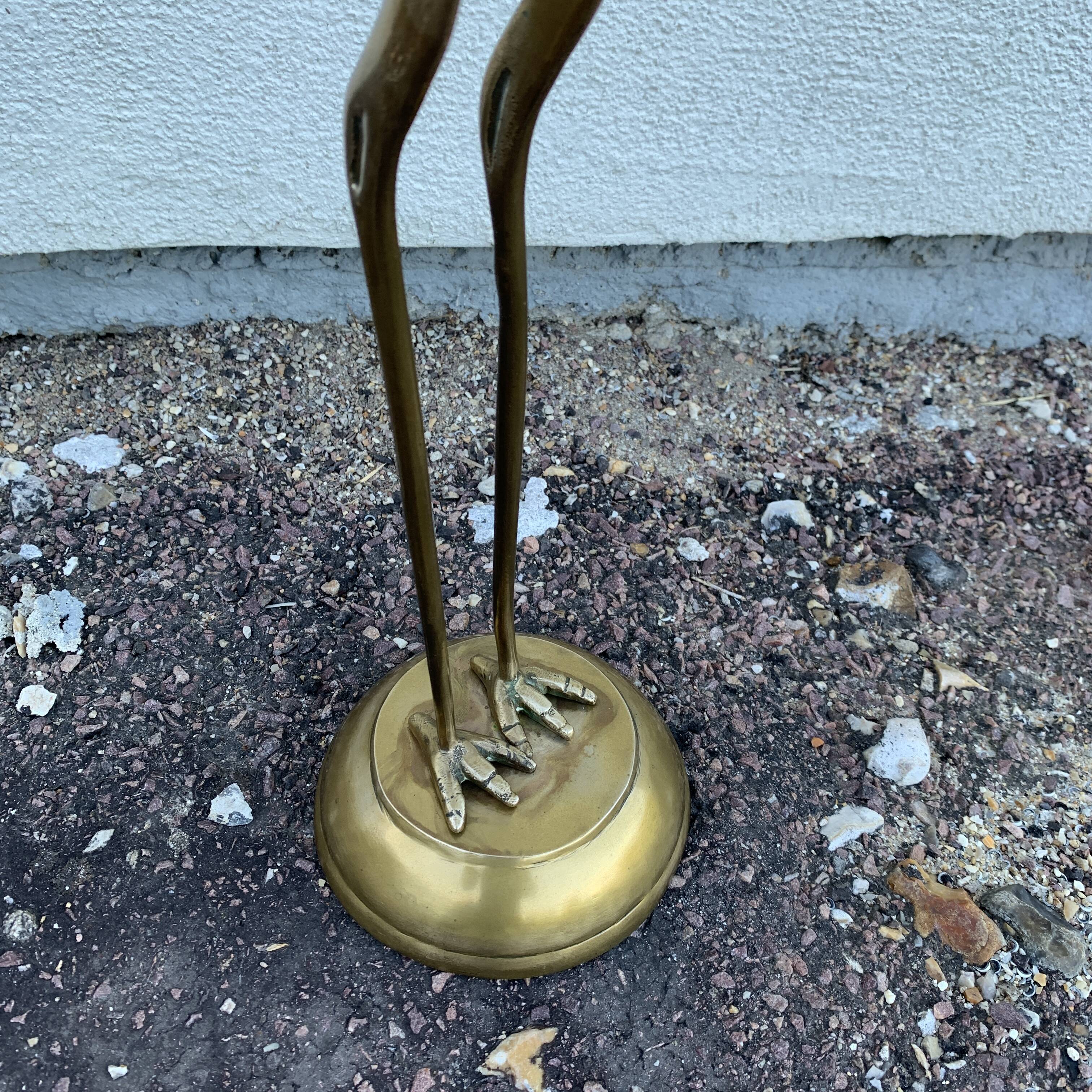 Brass bird heron 69 cm