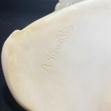 Hand-retouched cast plaster bust
