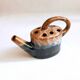 Flower spike vase in the shape of a watering can style Vallauris France