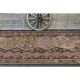 Vintage Turkish Oushak Handmade Wool Cotton Brown Runner Rug 188x416
