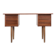 Classic vintage mid-century scandinavian modern teak desk with drawers, 1960s