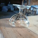4 small old glass cups