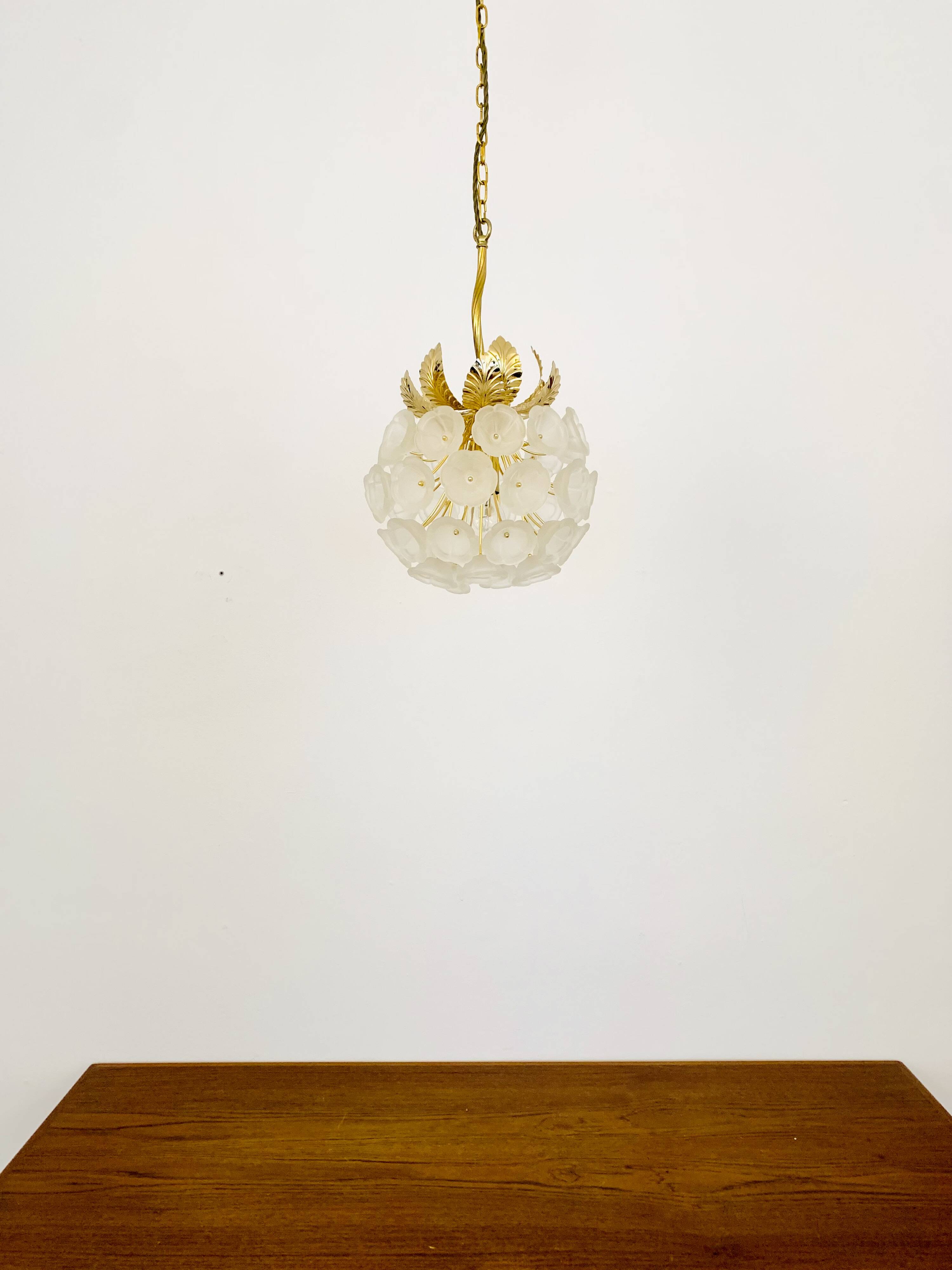 Crystal Glass Chandelier by Ernst Palme
